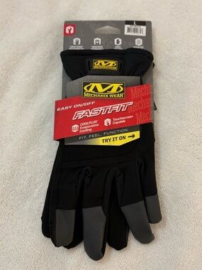 Mechanix Wear Fastfit Work Gloves Flexible Protection Sz Lg Touchscreen Coolplus